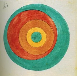 . Pintura a cores. Esboço.